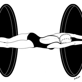 Даная пускается вплавь