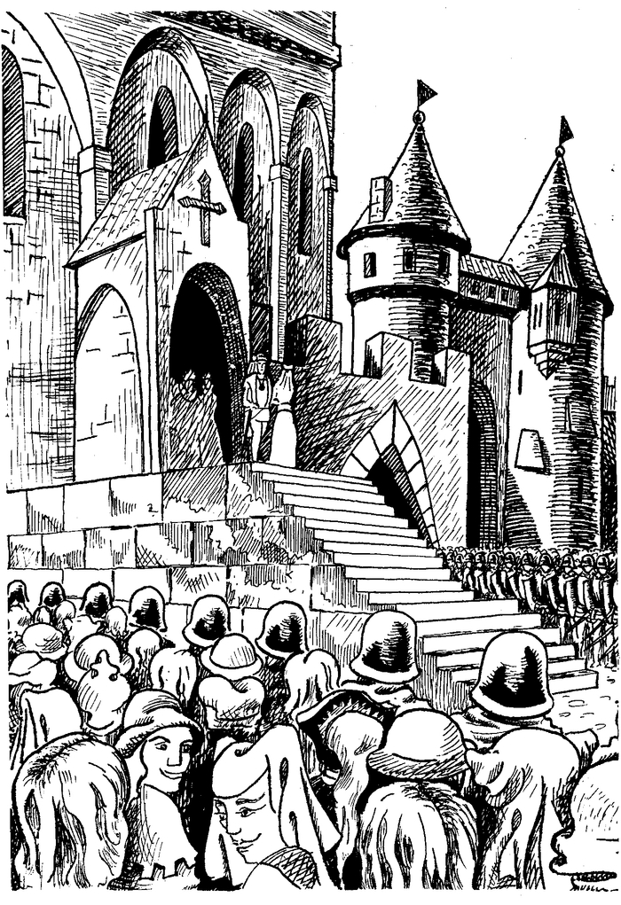 Иллюстрация к книге "Удивительные приключения Билла Грэлли".