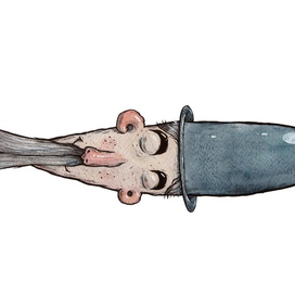 Fish / Guy in a big hat and big mustache