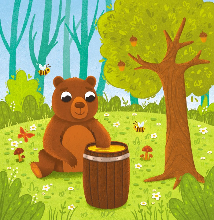 Мишка в лесу