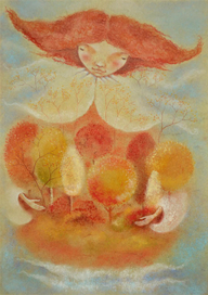 Осень рыжая садовница...