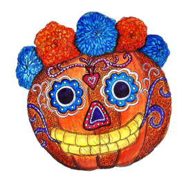 Тыква-калавера (Calavera). 