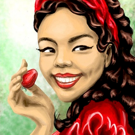 Девушка в красном