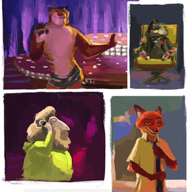 Наброски по зверополису