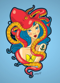 Девочка и осьминог