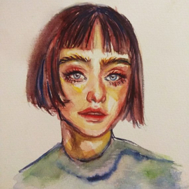 several shades of watercolor...