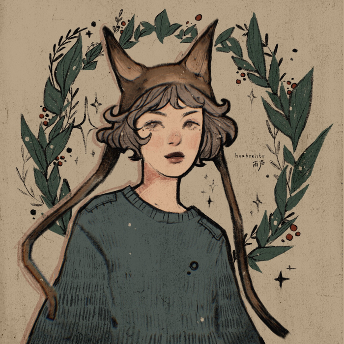 девочка, а на ней шапочка, а на шапочке ушки ♡( ◡‿◡ )