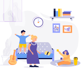 Векторная детская иллюстрация к книге