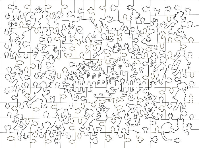 Домик в сирени пазл