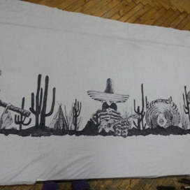 панно маркером, графика