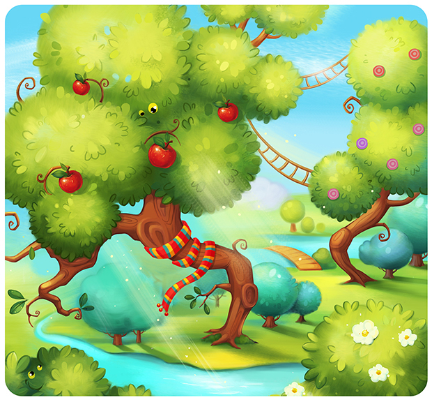 Иллюстрация к детской книге.