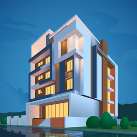 Экстерьер в стиле минимализм