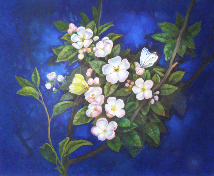 Бабочек танец и яблони цвет