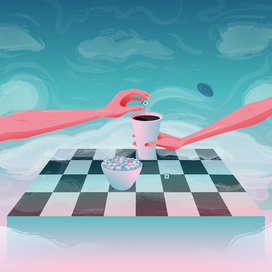 Сахарные глаза в виде кубиков