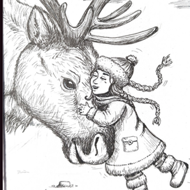 Девочка с оленем 