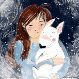 морозно-обнимательный портрет