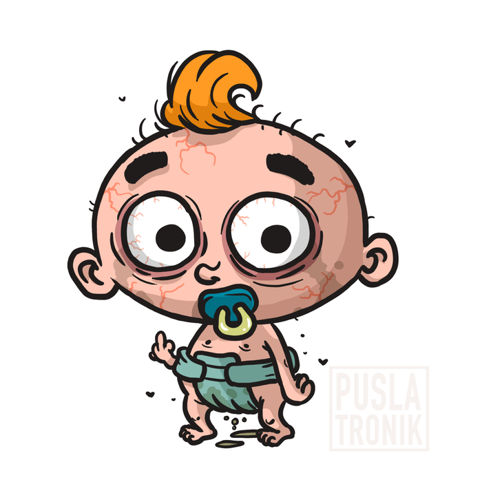 Старший из трех братьев младенцев. Baby brother