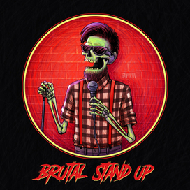 Иллюстрация-логотип "Brutal Stand Up"