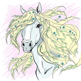 Лошадь принт