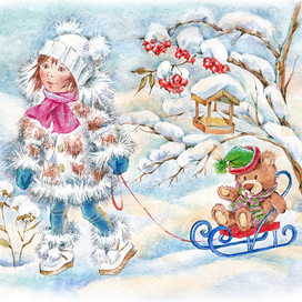 Снежная девочка.