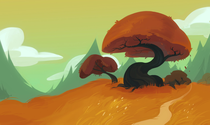 осенний пейзажик