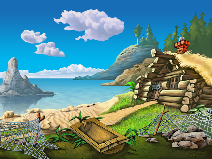 Фон для рекламного ролика «Золотая рыбка»