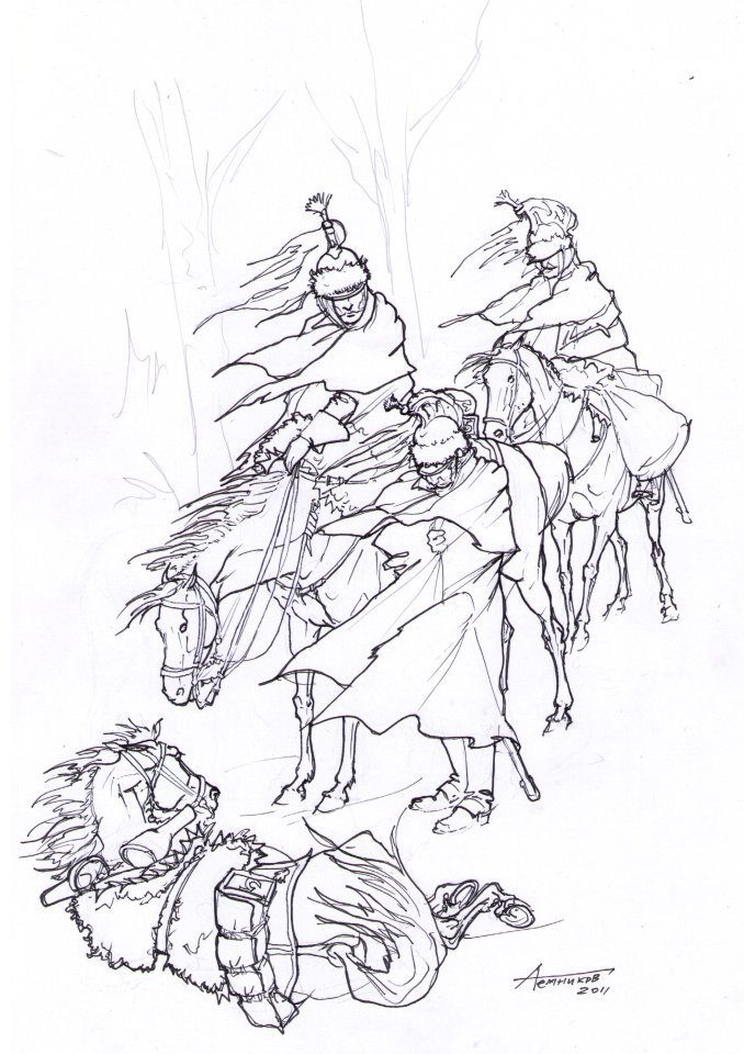 Кирасиры. Отступление из России