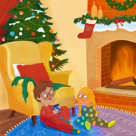 Иллюстрация для новогодней книги