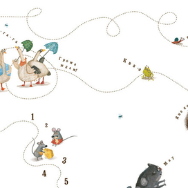 Форзац для книги "Прогулка под дождем"