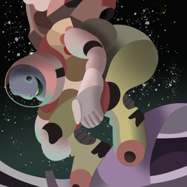 лягушка астронавт