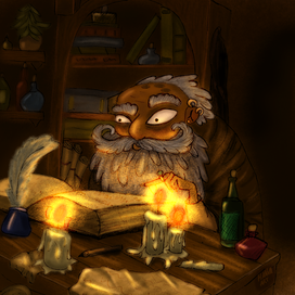 Иллюстрация «Старый волшебник» 