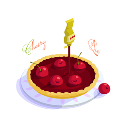 Вишневый пирог