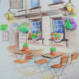 Скетч кафе