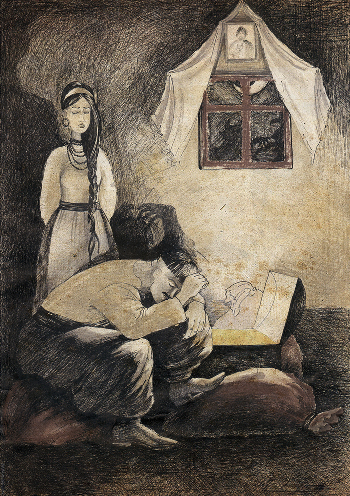 Иллюстрация к повести "Вечер накануне Ивана Купала"