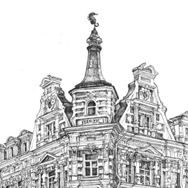 Доходный и торговый дом «С. Генч-Оглуев и И. Шапошников» (1883, архитектор А. Н. Померанцев)
