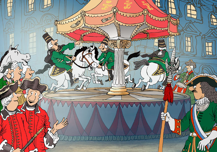 1766 год. Первая карусель в Петербурге