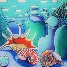 Натюр с ракушками.