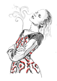 фешн набросок