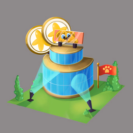 Здание для казуальной игры 