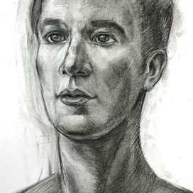 Портрет углем