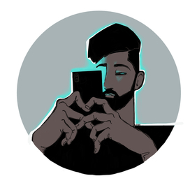 мужчина с телефоном