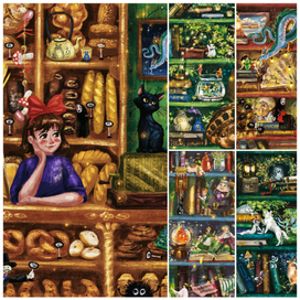 Серия открыток "По следам Миядзаки"