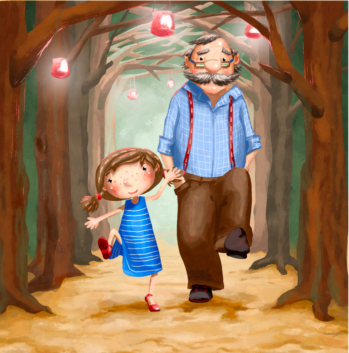 Гуляем с дедом