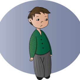 грустный мальчик