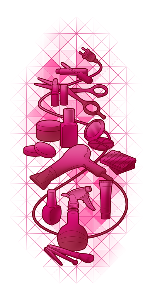 Наклейка на окно магазина косметики 2