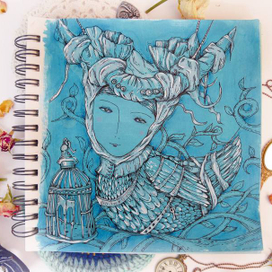 Птица в саду