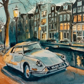 Амстердам, ночь, Ситроен 