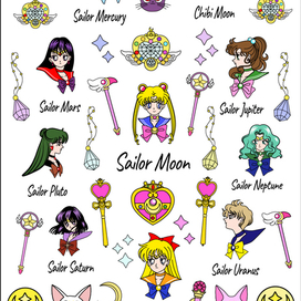 Макет слайдеров для ногтей бренда LUNA