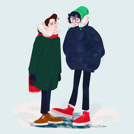 зимние встречи;