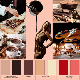 moodbord шоколадная фабрика